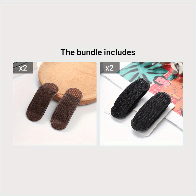 Women Hair Volumizing Clips 2-Pack Seamless Root Fluffing Styling Boost Pads