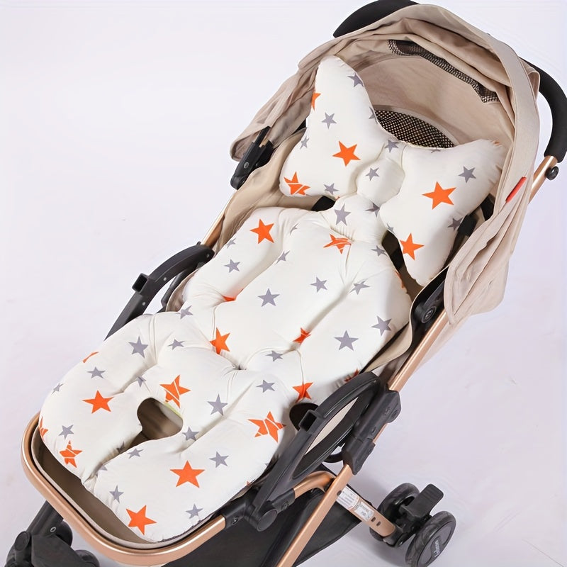 Baby Stroller Cushion with Cartoon Design Thickened Padding Seat Pad for Infants