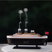 Essential Oil Humidifier with LED Lights, Ship Wheel Design, 8.45oz