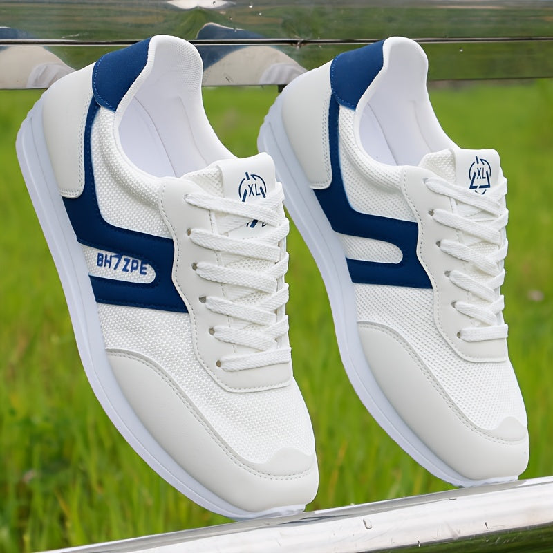 Men's Mesh Sneakers Lightweight Breathable Casual Sports All-Season Low Top Lace-Up