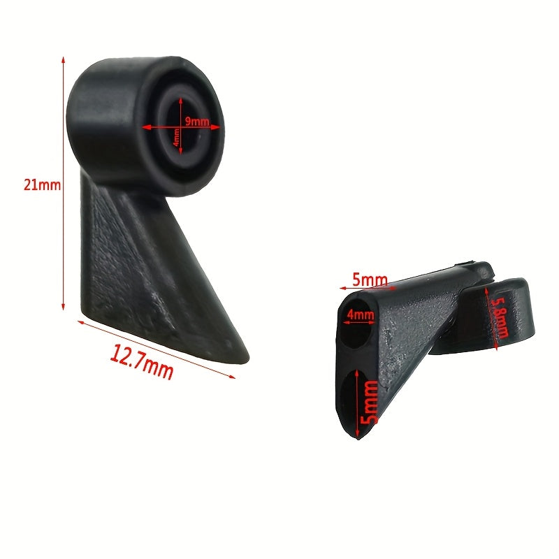 3pcs Car Rear Windscreen Wiper Arm Nut Bolt Cap Cover Washer Nozzle Set ABS