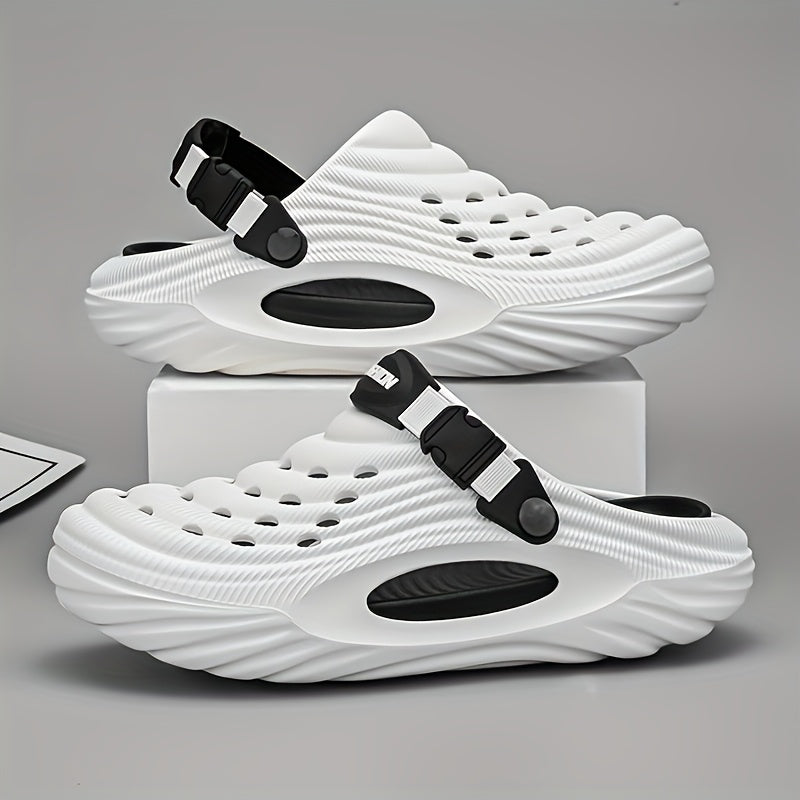 Women's Casual EVA Clogs Slip-On Shoes with Ventilation Holes and Adjustable Strap