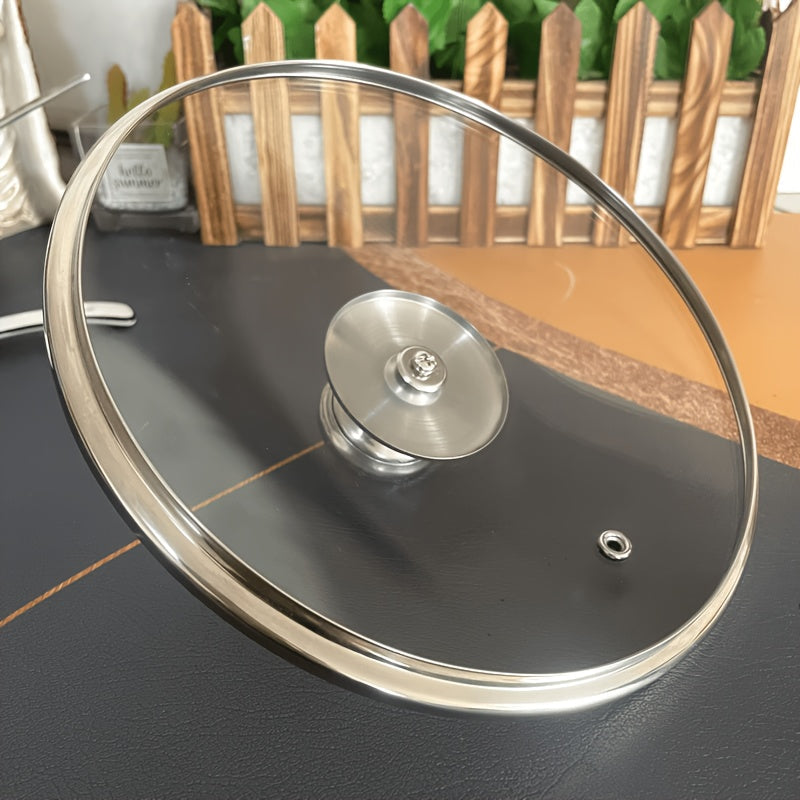 Круглая универсальная крышка из закаленного стекла - идеально подходит для воков, пароварок и суповых кастрюль. Легко чистится и толстая для многоцелевого использования - необходимый аксессуар для кухонной посуды.