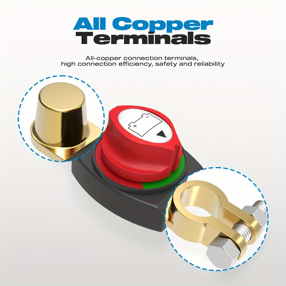 Battery Disconnect Switch 12V-48V Car Vehicle RV Boat Negative On Off Master