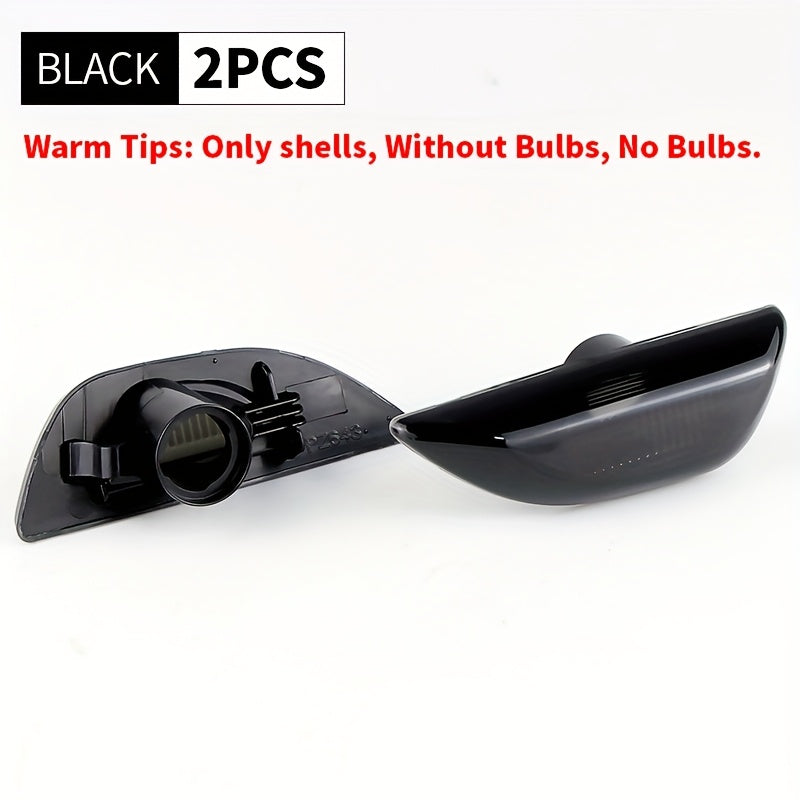 2 шт. автомобильных крышек корпуса фар без ламп для внедорожников, черный цвет, подходит для моделей