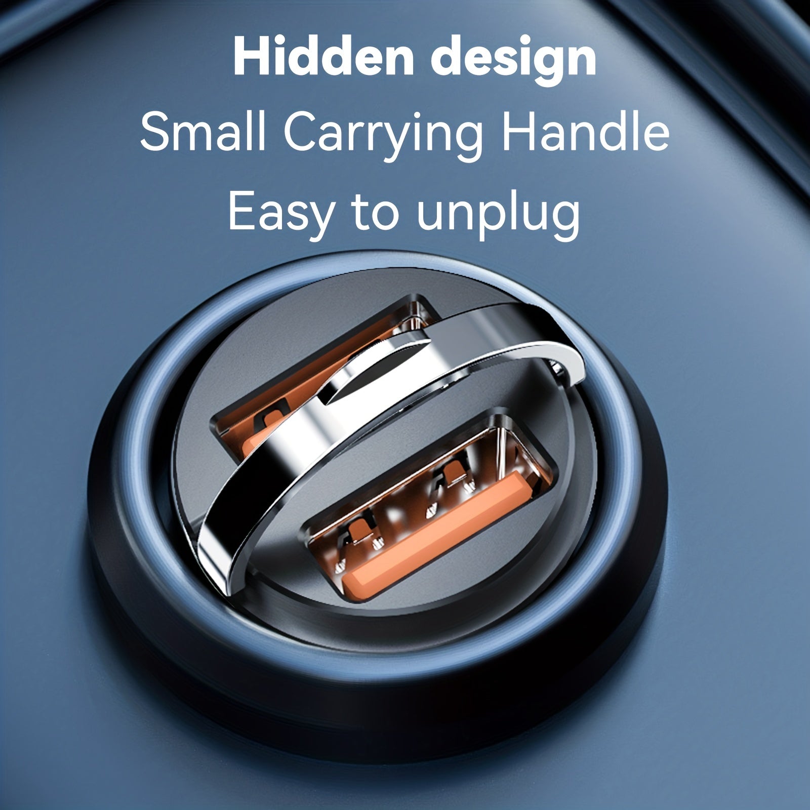 Car Fast Charger Dual USB Metal Car Charger Quick Charging