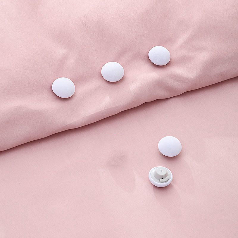 Set of 4 Pink Mushroom Duvet Clips Prevent Slipping Bed Sheet Quilt Secure