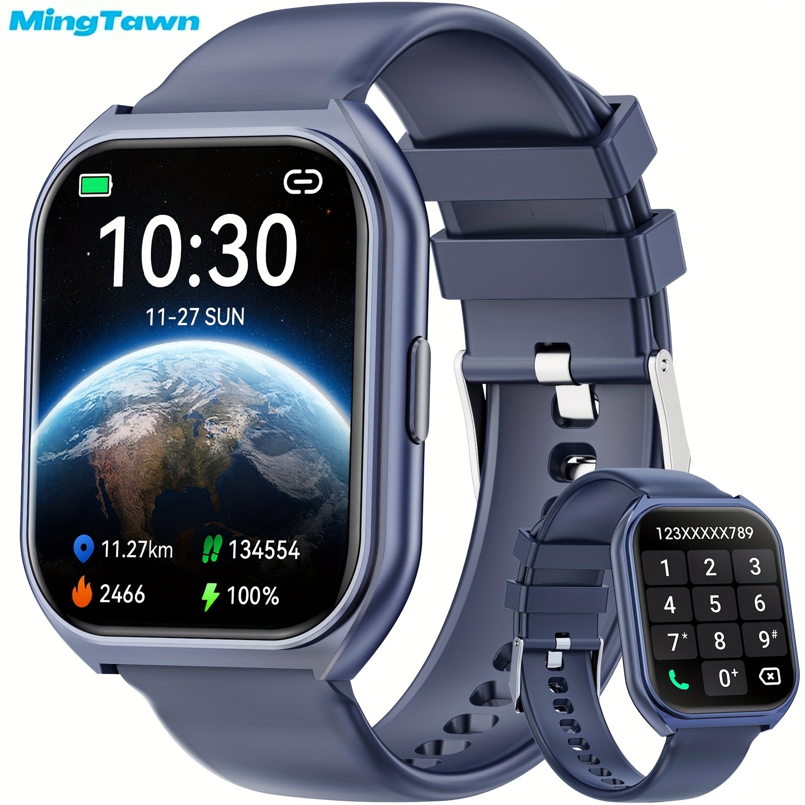 HD 1.83 Inch Touch Screen Smartwatch for Men Women Waterproof IP67 Fitness Tracker with Calls and Sports Modes