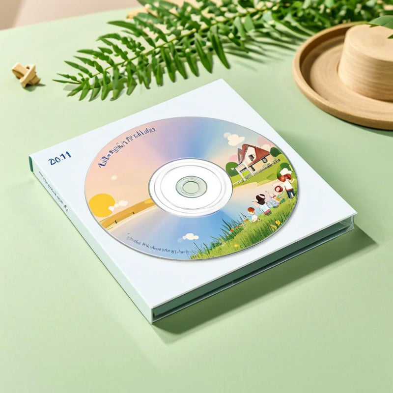 Writeable CD Surface for Custom DVD Covers Non-Wood Battery-Free Easy to Use