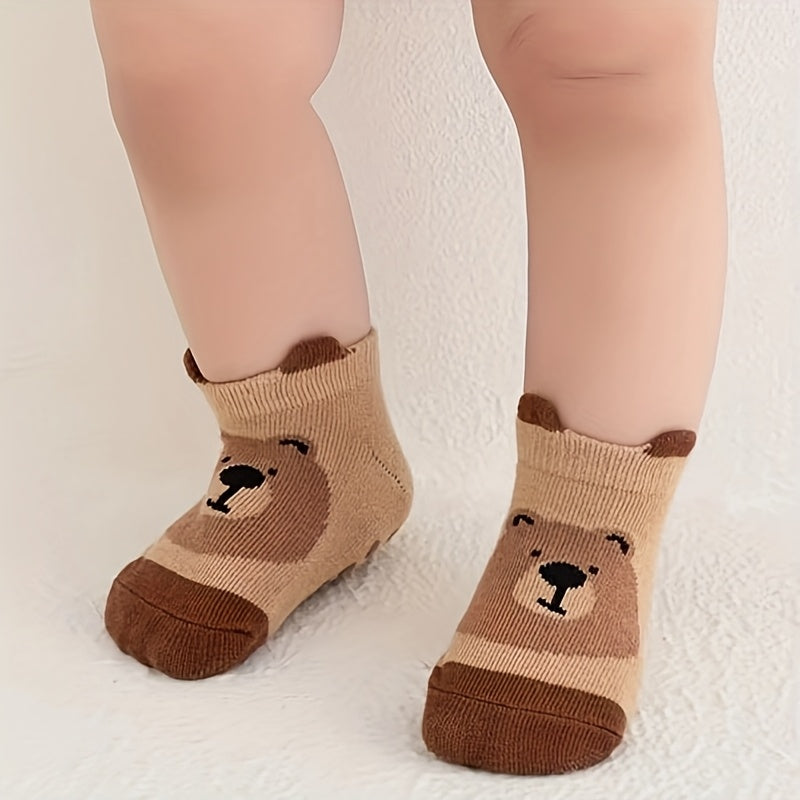 Baby Socks Non-Slip Cotton Infants Toddler 0-3 Years Knit Fabric Pack of 1