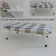 Plastic Plaid Ironing Board with Table Function, Foldable Clothes Stand