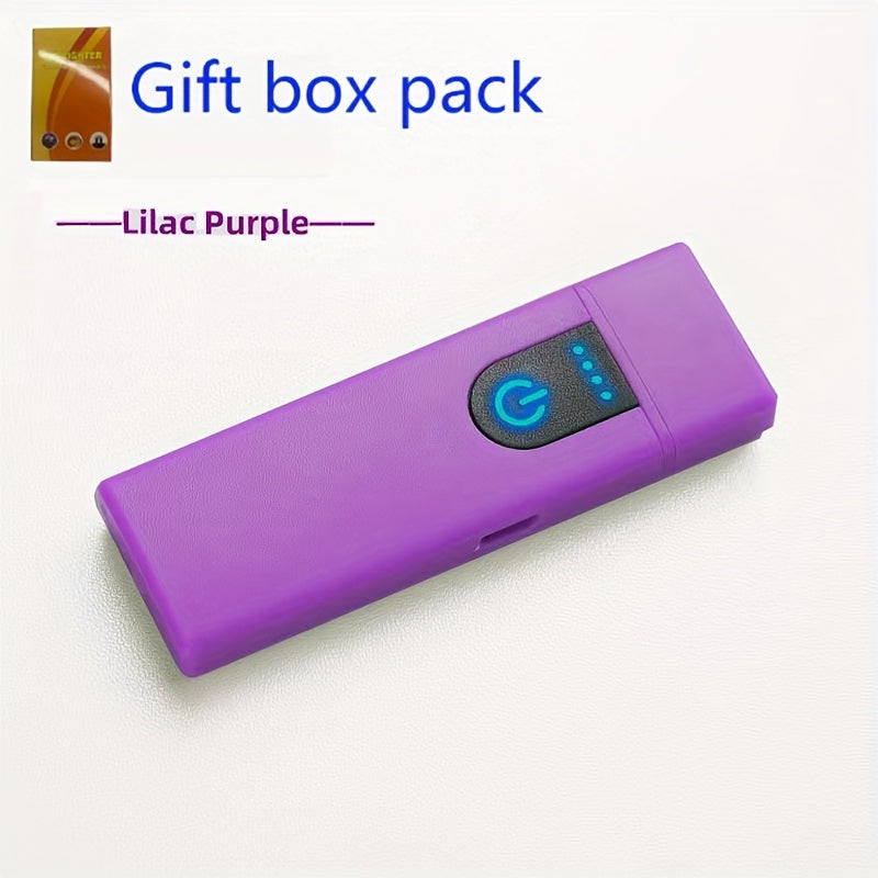 Rechargeable Windproof Electric Lighter Portable Touch-Sensing Tungsten Flameless