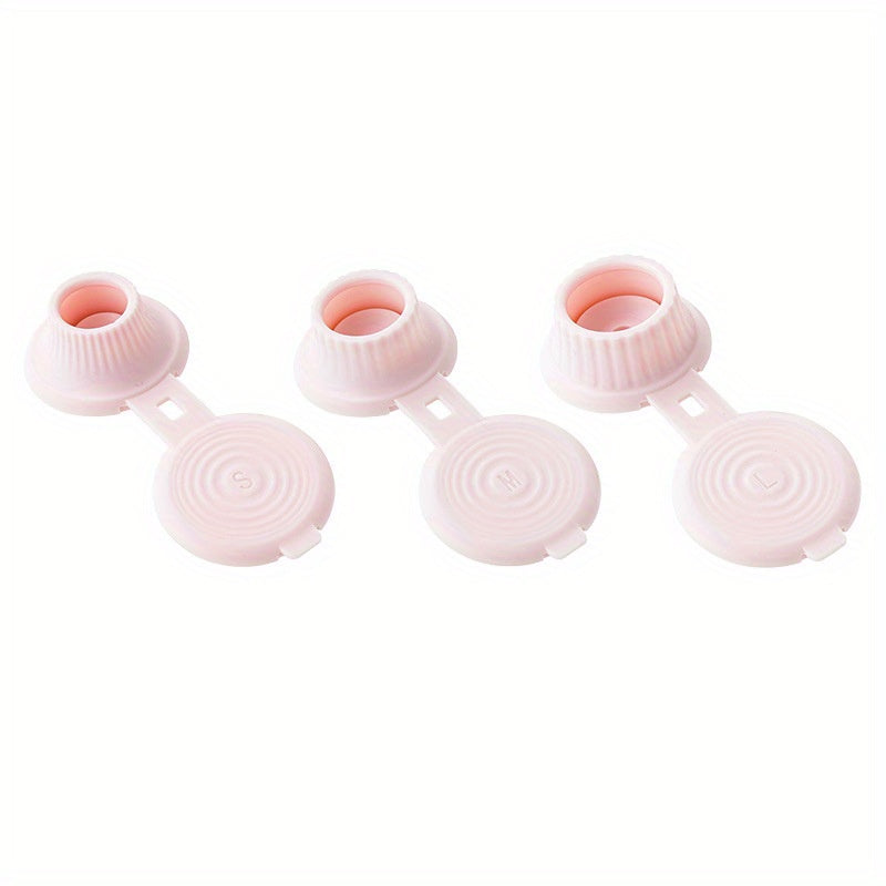 Набор из 3 адаптеров с крышками в 3 размерах для перекачки жидкостей и переворачивания бутылок.
