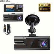 Car Front and Inside Dual Dash Camera 1080P HD Loop Recording