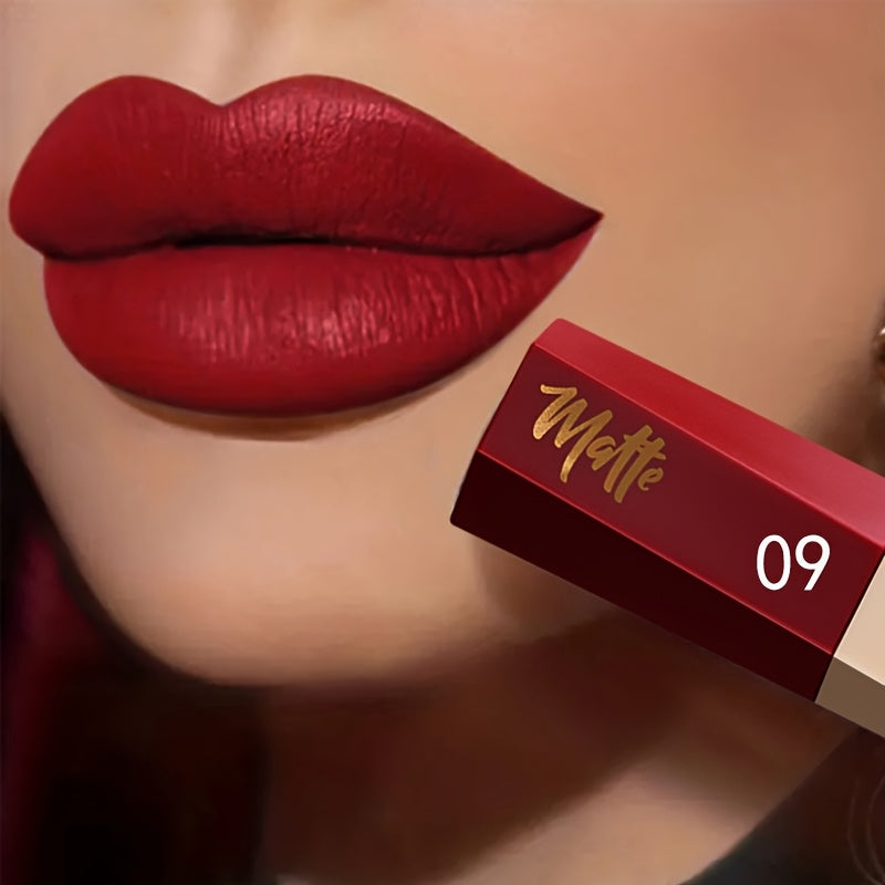 Tinte de labios mate impermeable para mujer, de larga duración, con acabado nude