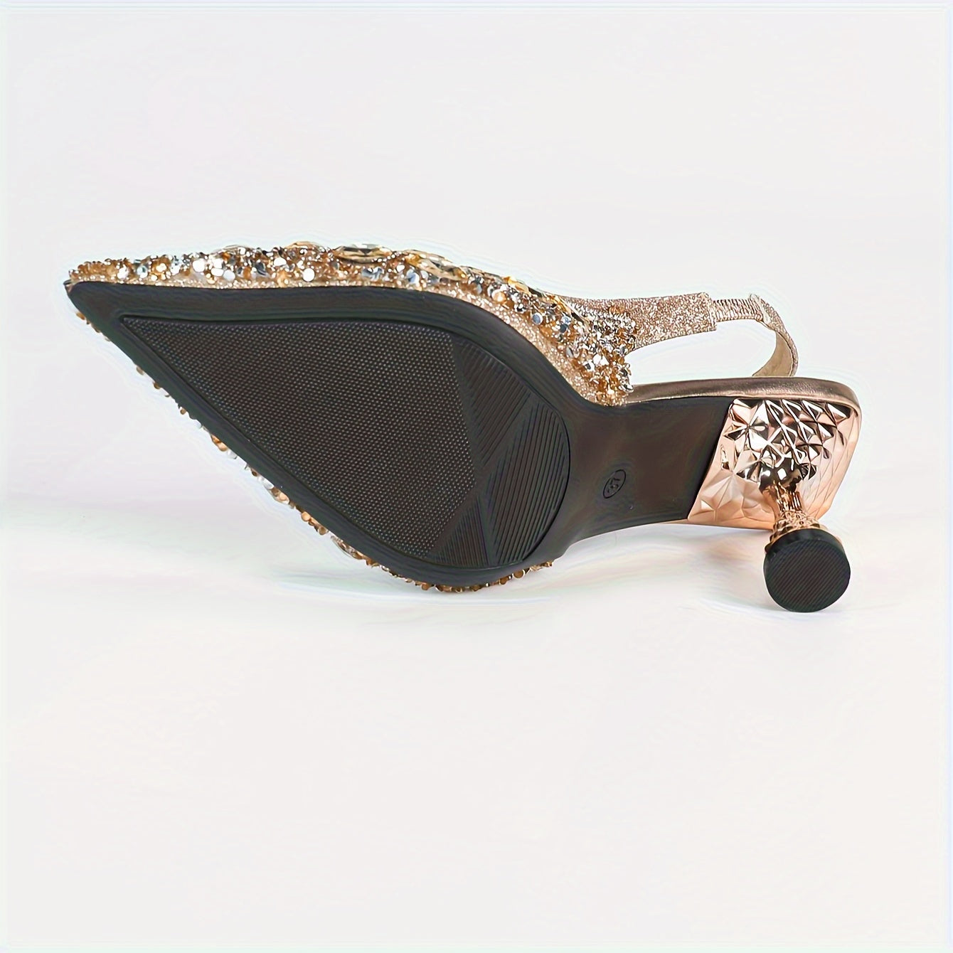 Ayollar uchun Bling to'rt mavsumli nuqtali oyoq barmoqli, bilak bog'lamli yuqori poshnali poyabzal, kiyinish va kechalar uchun