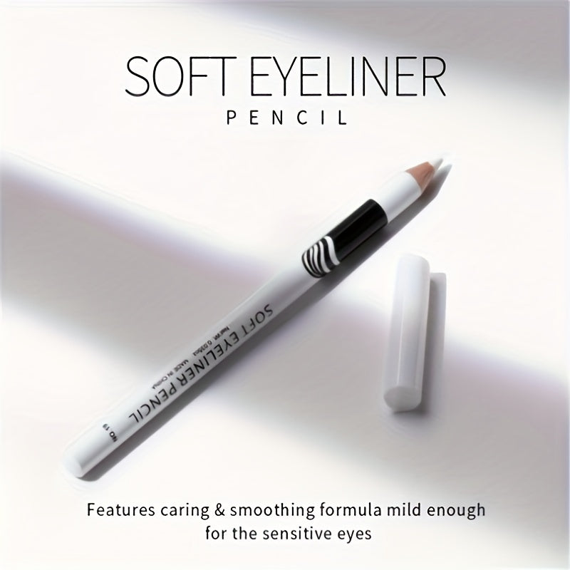 Bolígrafo delineador de ojos impermeable blanco para mujer, herramientas de maquillaje duraderas y suaves, 2/3 piezas