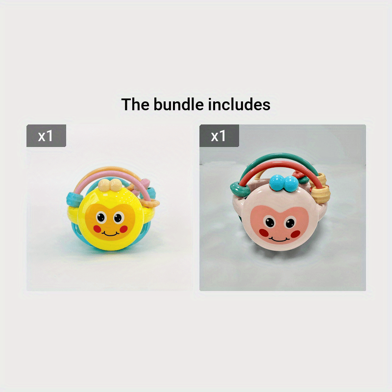 Baby Teething Toys Set with Rattles and Grip Balls for Infants
