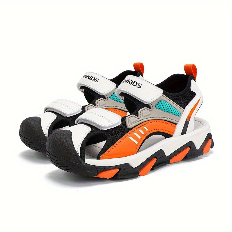 Boys Breathable Close-Toe Sandals Lightweight Non-Slip Outdoor Summer Shoes