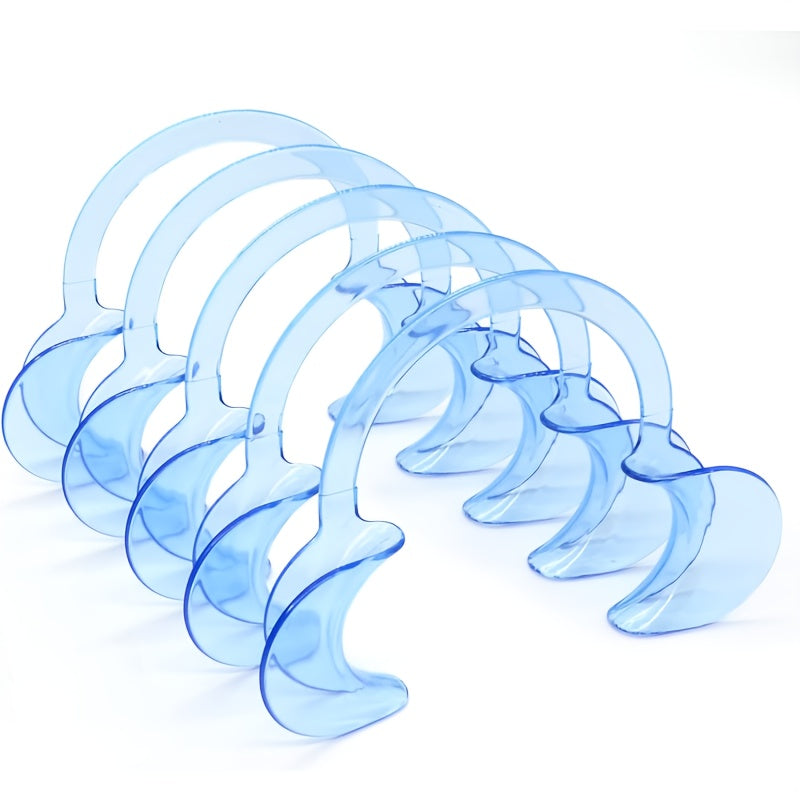 5-Pack Blue C-Type Dental Mouth Openers for Models and Teaching Materials