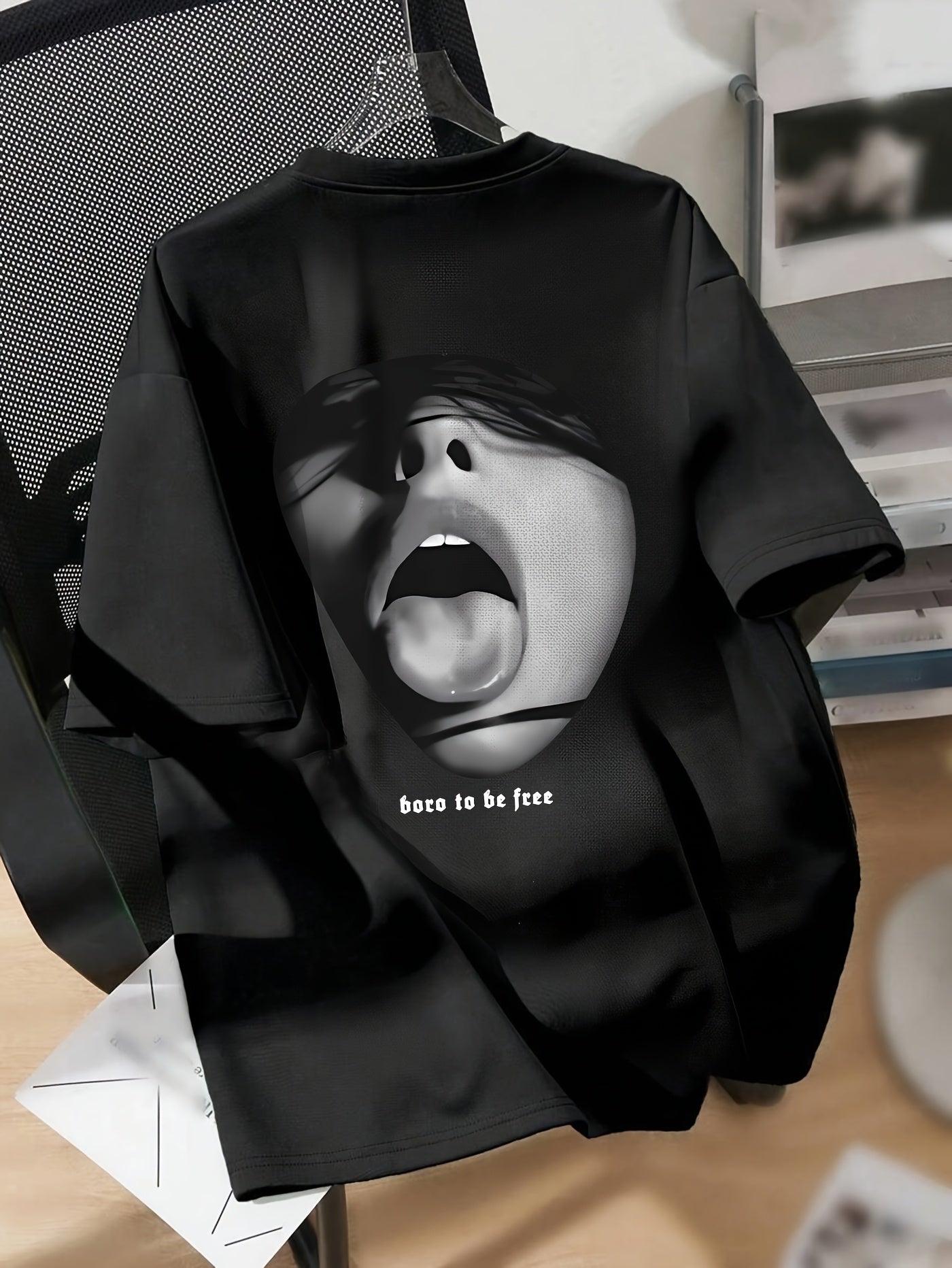 Women's Casual T-Shirt Short Sleeve Crew Neck Polyester Blend Summer Portrait Print