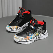 Мужские повседневные кроссовки на среднем ходу с нескользящей резиновой подошвой, весна-лето, прочные