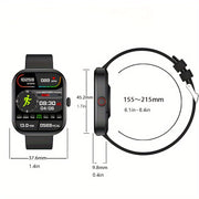 2024 Smart Watch HD Display Full Touch Screen Call Text Fitness Tracker Pedometer