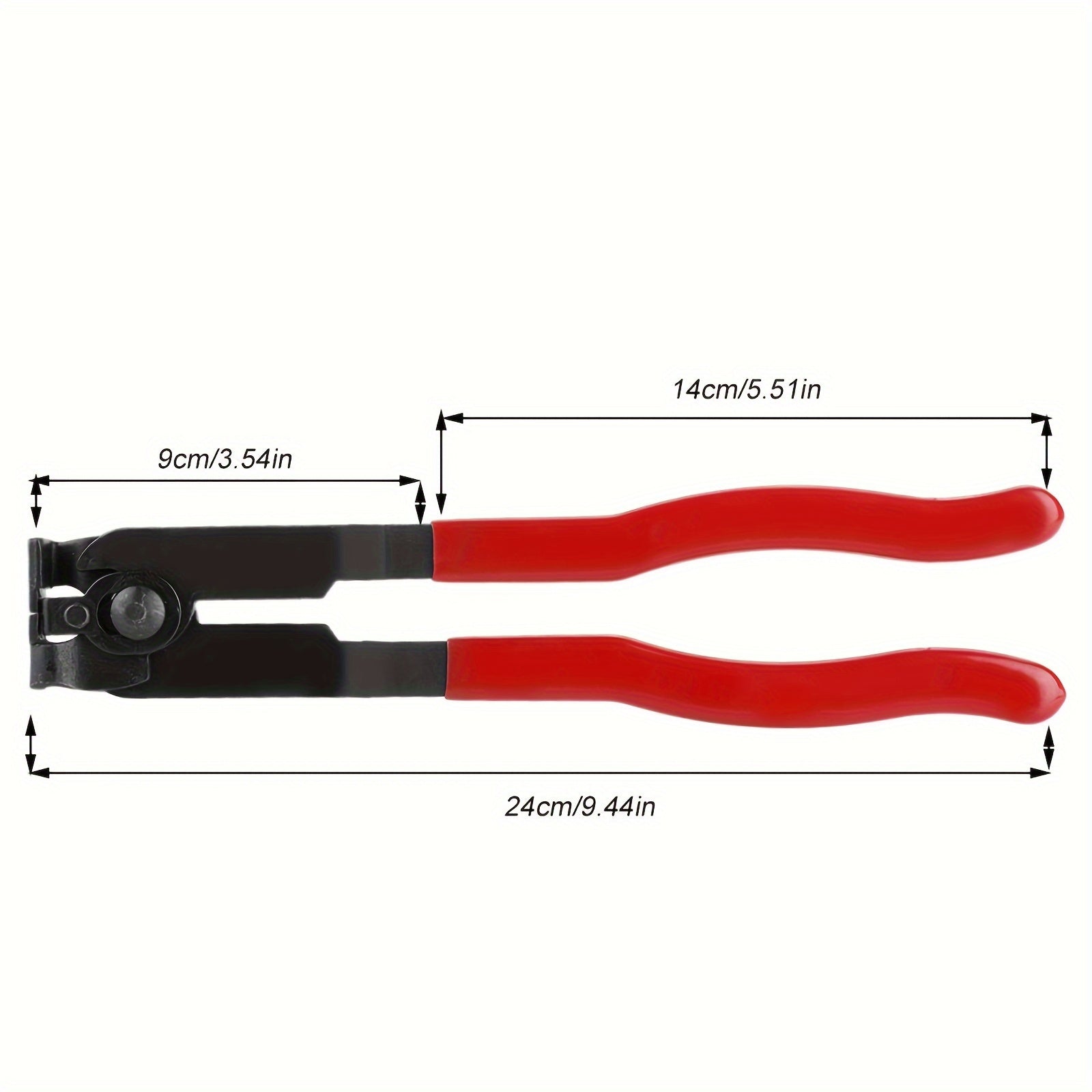 Steel CV Connector Dust Cover Clamp Pliers with Red Grip for Automotive