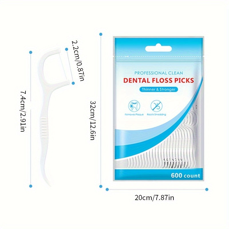 Dental Floss Picks Ultra-Fine Disposable Smooth Thread Unflavored 30/50/150/300
