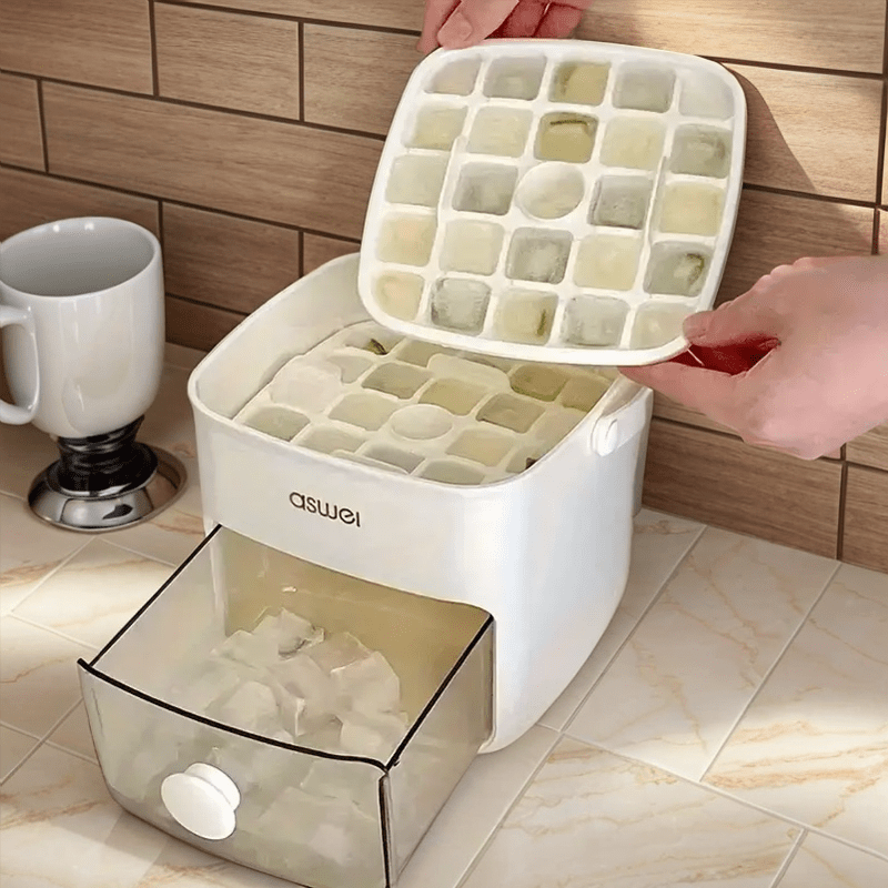 Ice Maker Countertop 48 Ice Cube Capacity with Storage Bin for Drinks