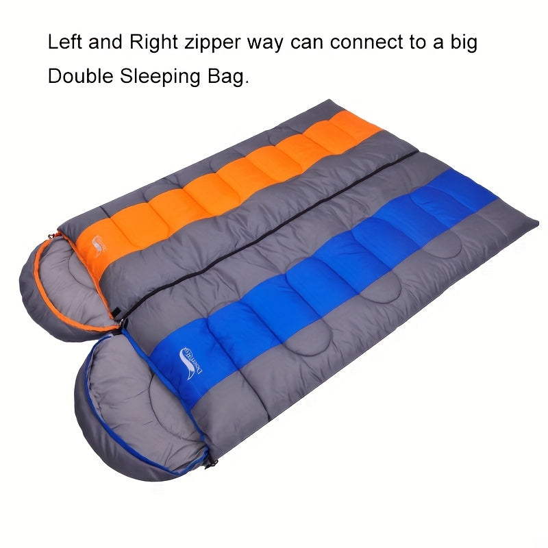 Lightweight 3-Season Synthetic Fiber Sleeping Bag for Backpacking Camping Hiking Travel
