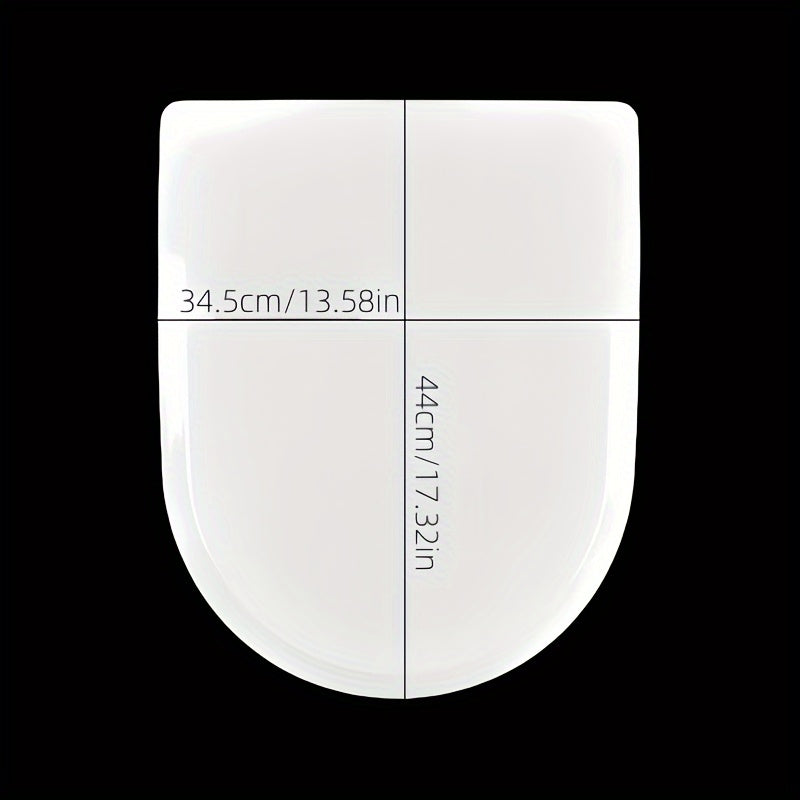Universal Medium U-Shaped Toilet Seat with Vintage Design Comfort-Height Elongated Plastic