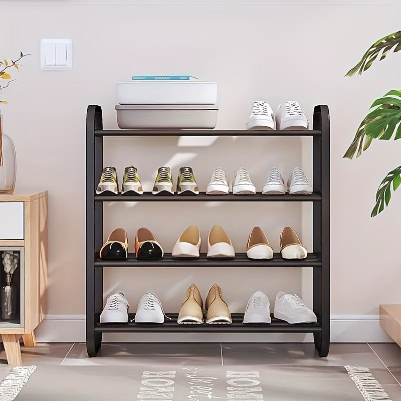 Compact Metal Shoe Rack 4/5 Tiers Organizer for Entryway Hallway Storage