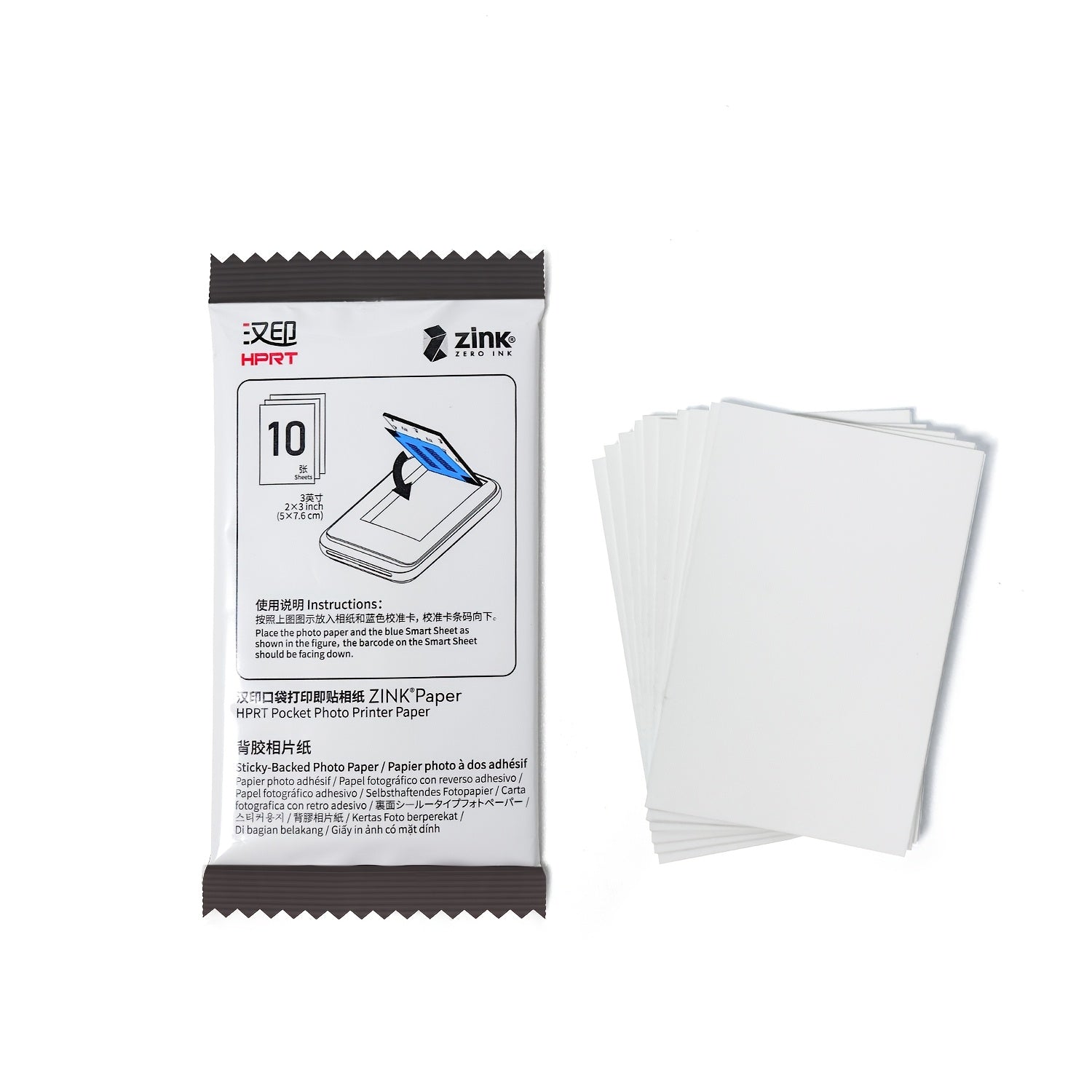 MT53 Foto Printer uchun maxsus foto qog'oz 7.62 sm o'lchamda, yopishqoq orqa qismi bilan. 20 yoki 50 varaqda mavjud. Eslatma: Printer kiritilmagan.