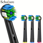 4 Pack Replacement Toothbrush Heads For Electric Toothbrushes Soft Bristles