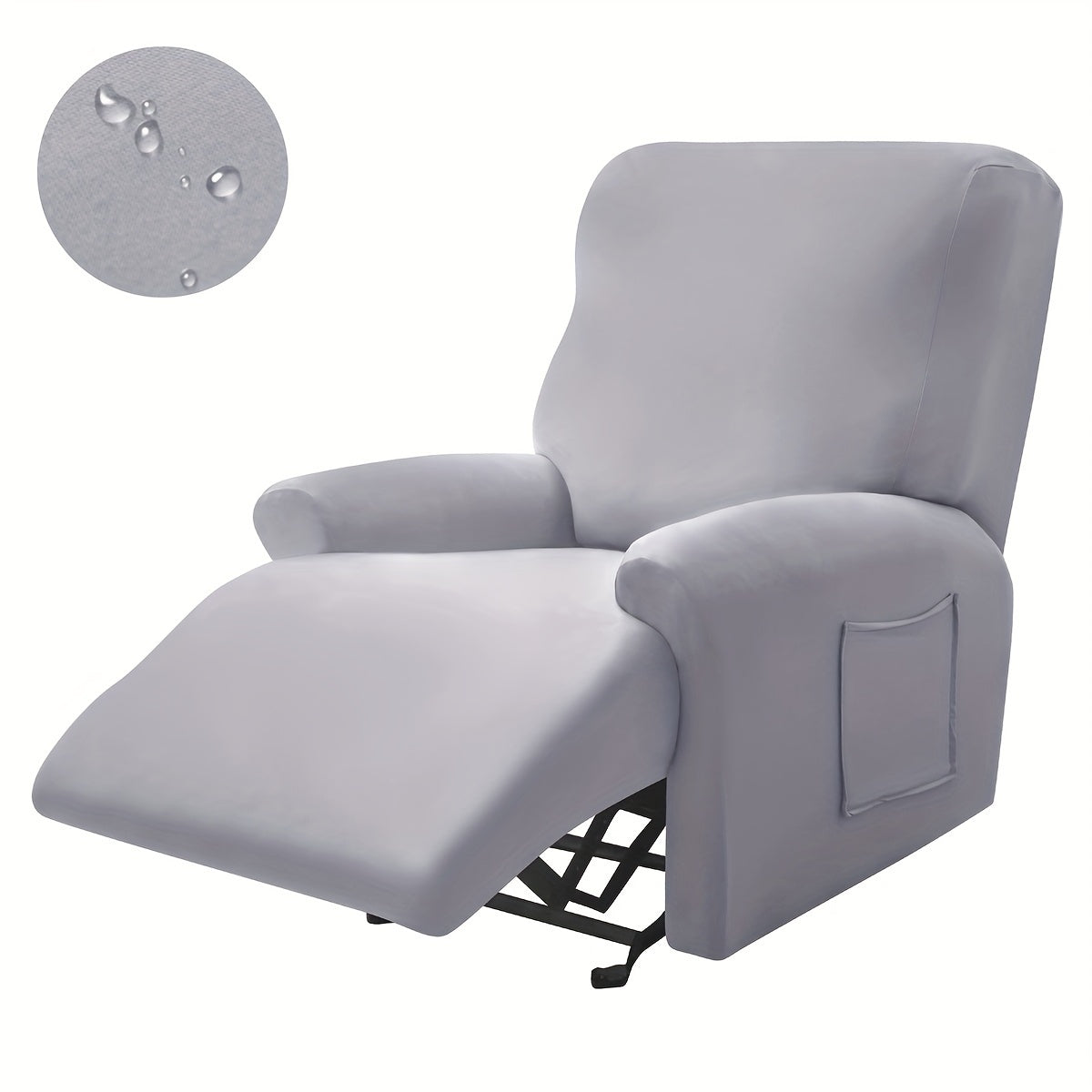 Waterproof Stretchable Recliner Chair Cover Set of 4 All Seasons Skin-Friendly Machine Washable