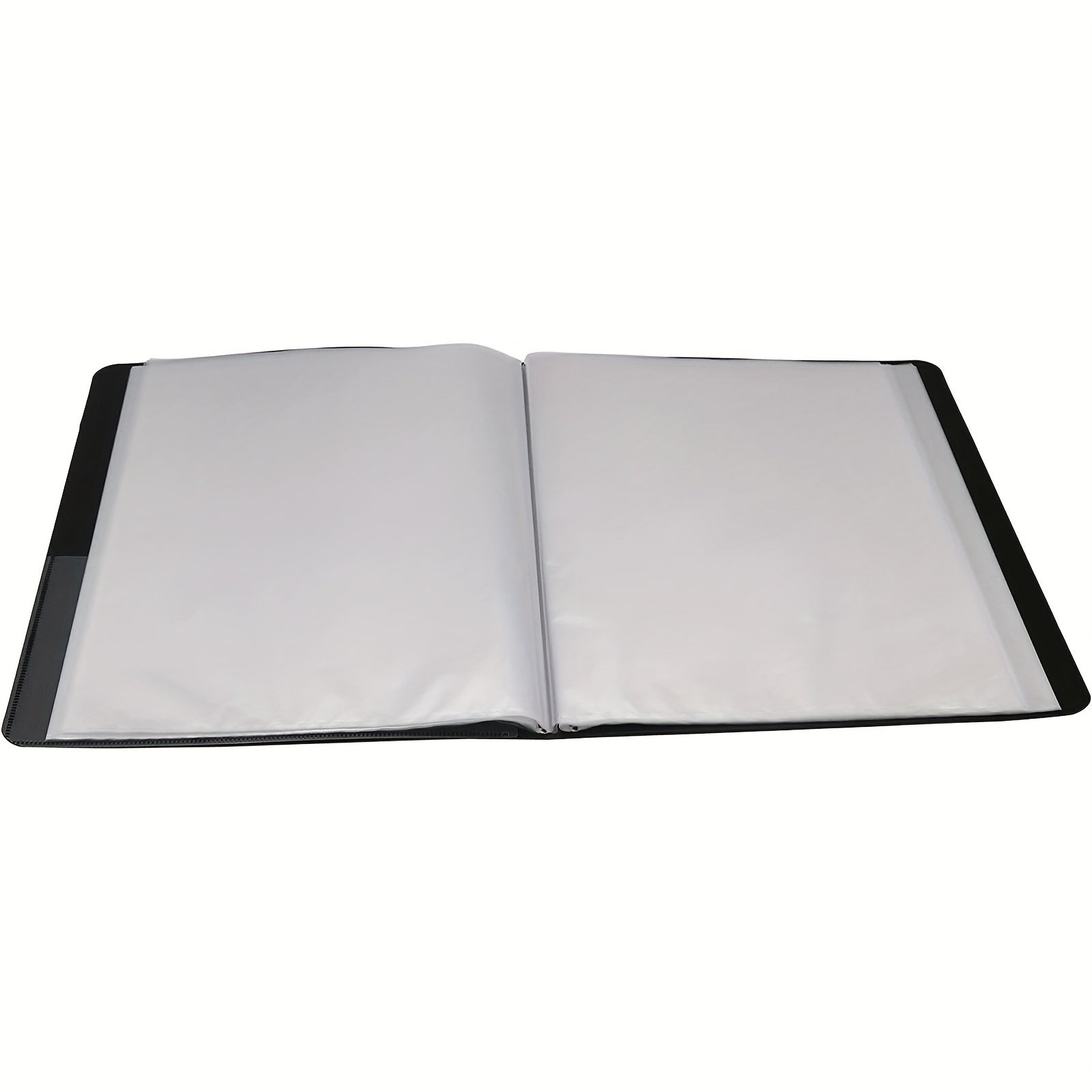 40-Pocket Music Sheet Organizer Folder White Black ABS Contemporary Document File