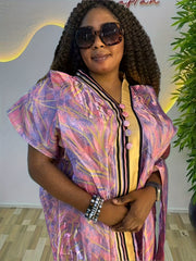 Plus o'lcham ayollar uzun kiyi V-shakli bo'yinli batwing ko'krakli gullar bilan bosma kundalik