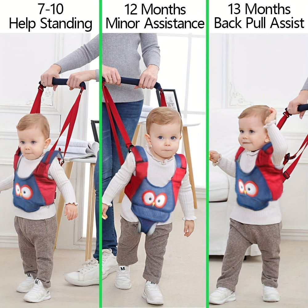 Adjustable Toddler Walking Harness with Anti-Fall Mesh for Ages 0-3 Safe and Cute Pig Design
