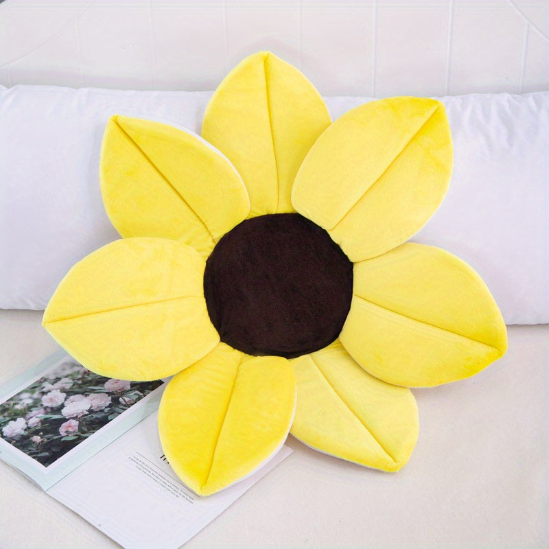Baby Bath Mat Sunflower Cartoon Non-Slip Soft Comfortable for Newborns and Toddlers