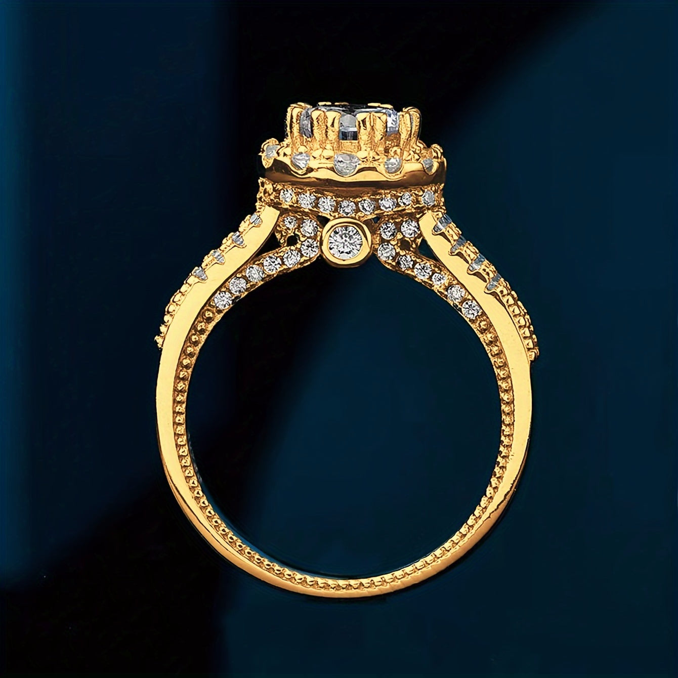 2 Karat Moissanite nikoh uzukasi minimalistik Sterling kumush sovgʻa qutisi