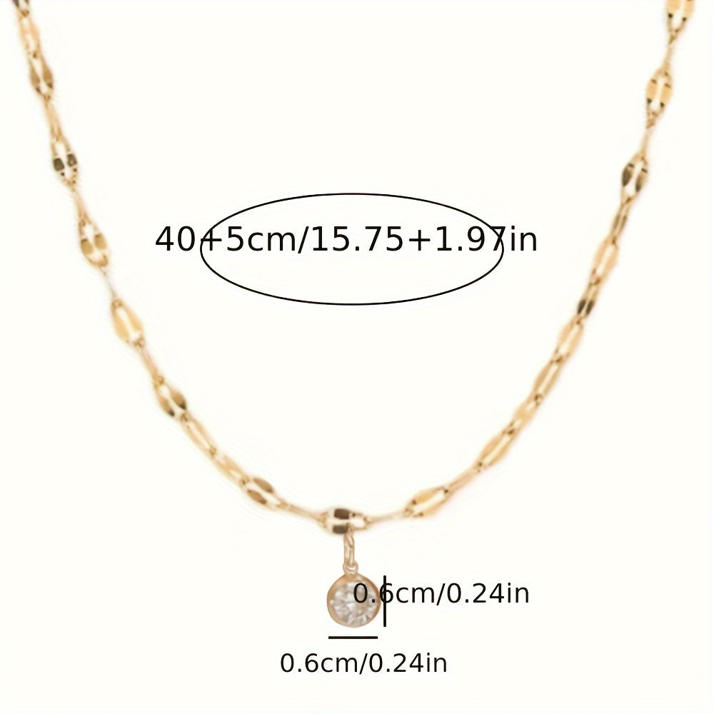 Nooxian Elegant va Sexy 18K Oltin Qoplangan Zirconia Pendant Marjon, Nikelga chidamli Zargarlik, Kundalik kiyish va Maxsus tadbirlar uchun mukammal