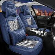All-Season Wear-Resistant Car Seat Cover Full Set Ice Silk Fabric