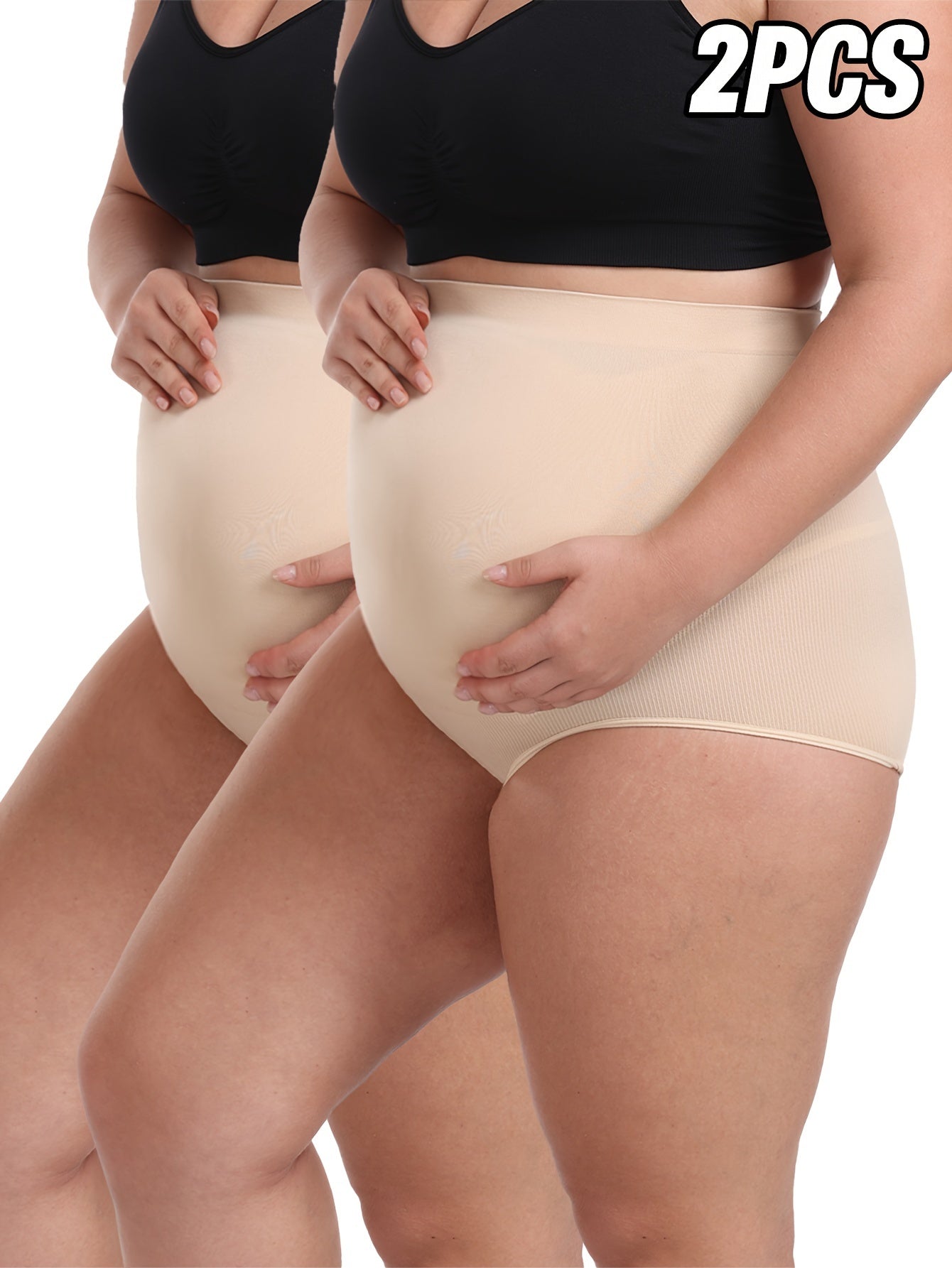 Plus Size Seamless Shaping Briefs for Women Tummy Control Breathable All Season