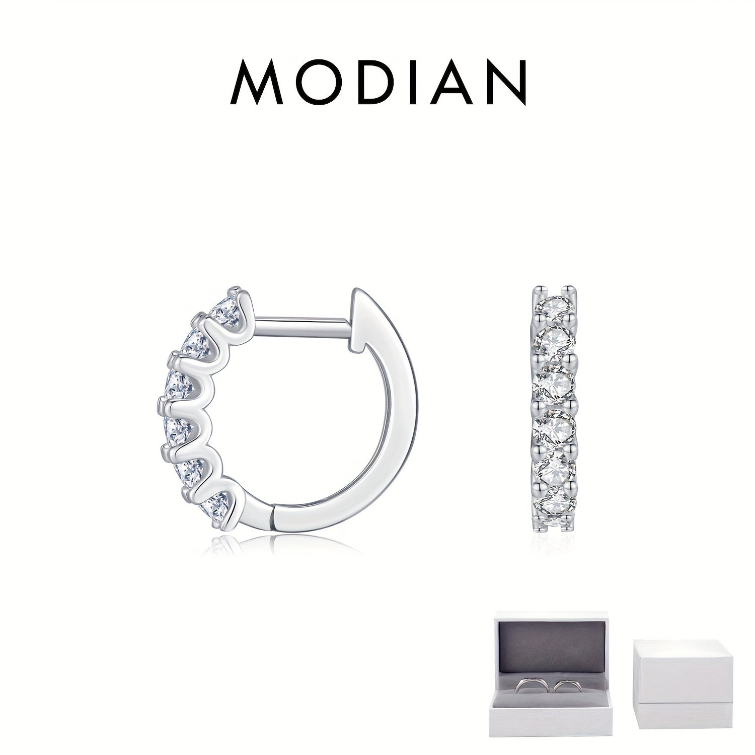 Ayollar uchun zamonaviy Moissanite halqa marjonlari - S925 sterling kumushdan tayyorlangan, porloq D-rangli olmos aksentlari bilan, har kuni kiyish va maxsus tadbirlar uchun ideal.