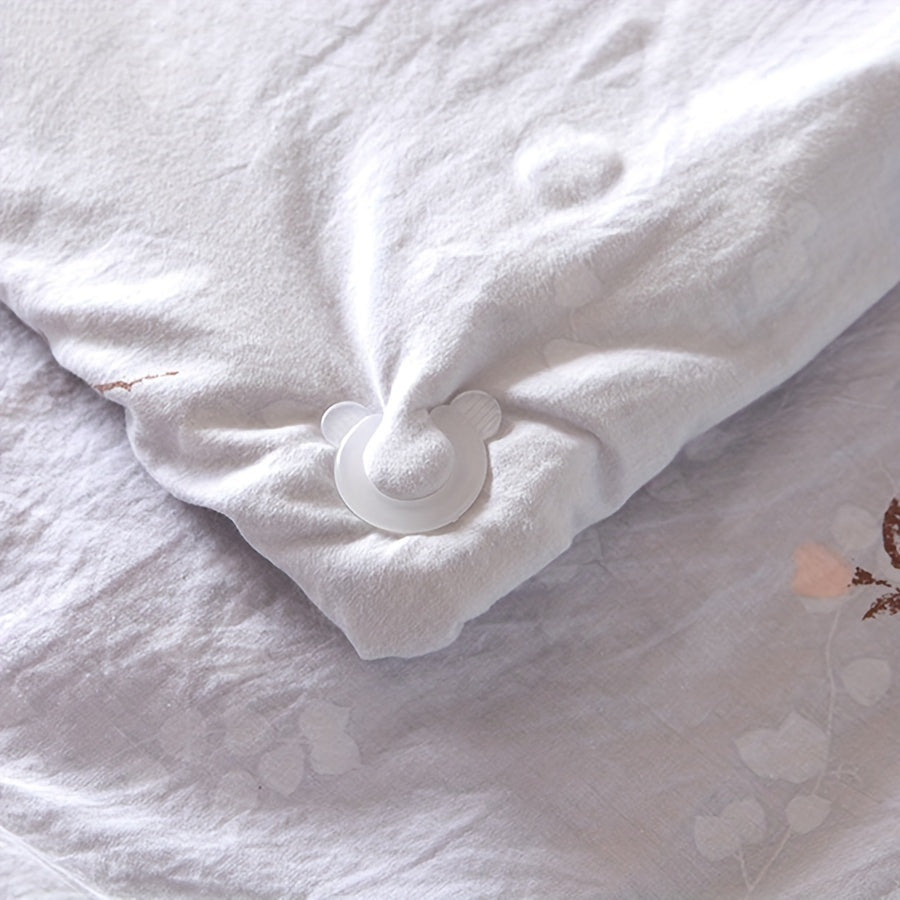 Transparent Bed Sheet Fastener Clips Non-Slip Duvet Corner Pins Bedding Clamp