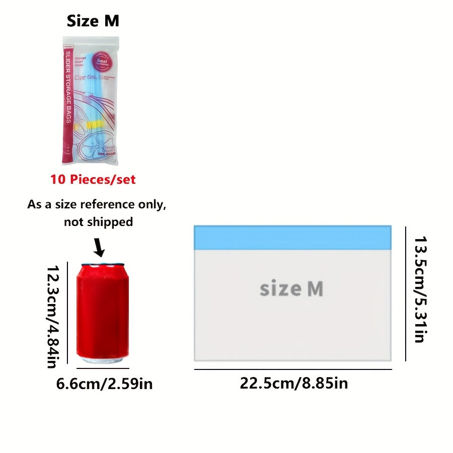 Refrigerator Storage Bags with Sliding Lock Durable Washable Family Camping Essentials