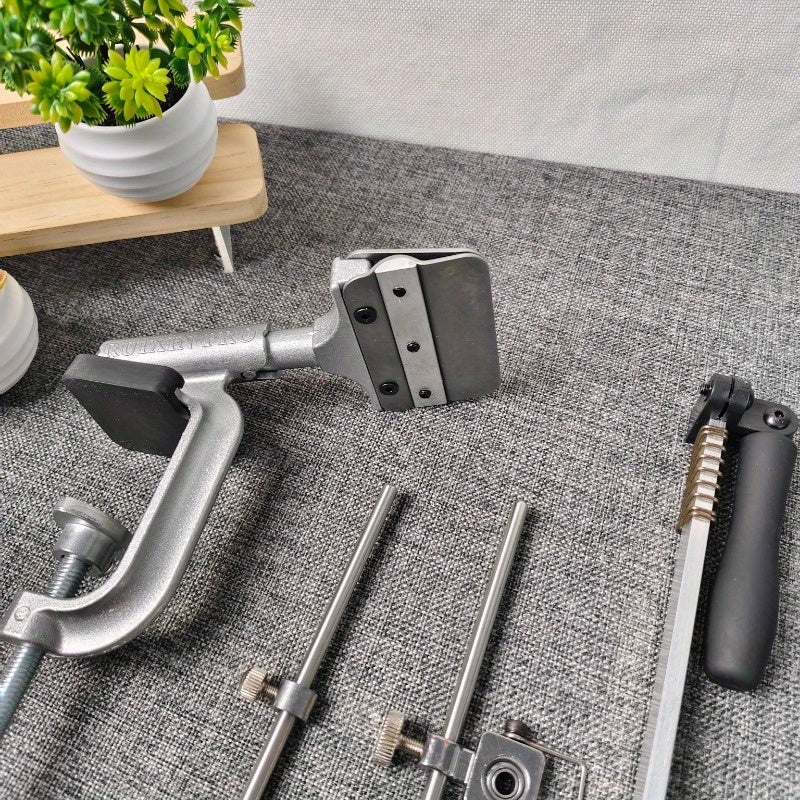 Система точилки для ножей 4-го поколения с фиксированным углом и алмазными камнями, черная