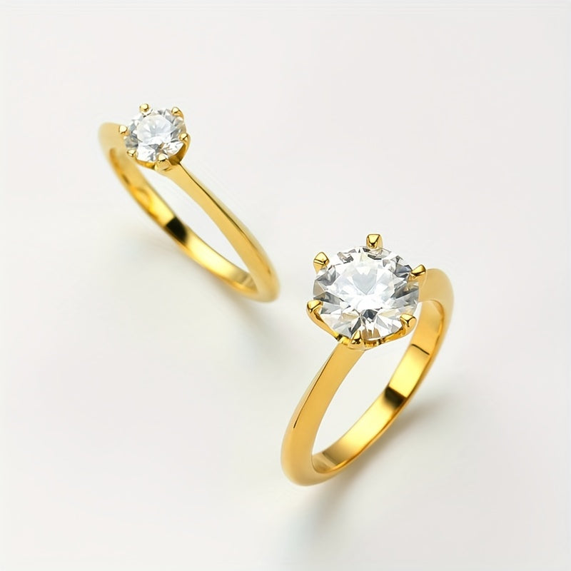 4 ta Moissanite zargarlik buyumlari to'plami, uzuk, sirg'a, taqinchoq, 1ct Sterling kumush, turli ranglar