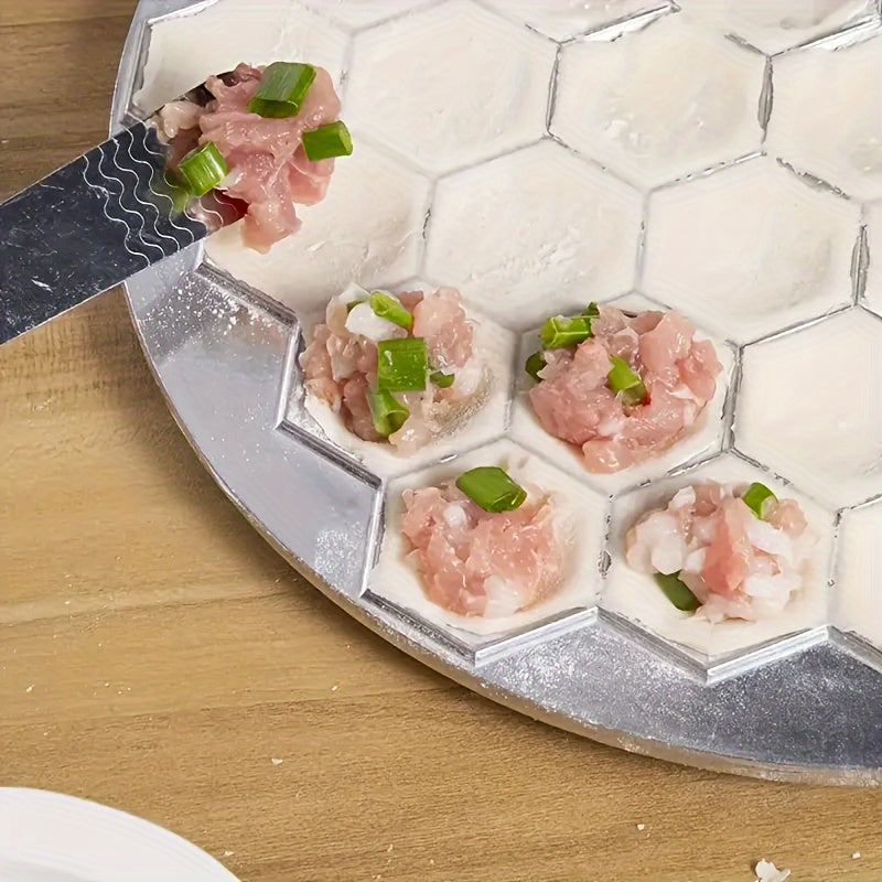 Aluminum Dumpling Maker with 37 Holes for Meat and Pastries Kitchen Tool